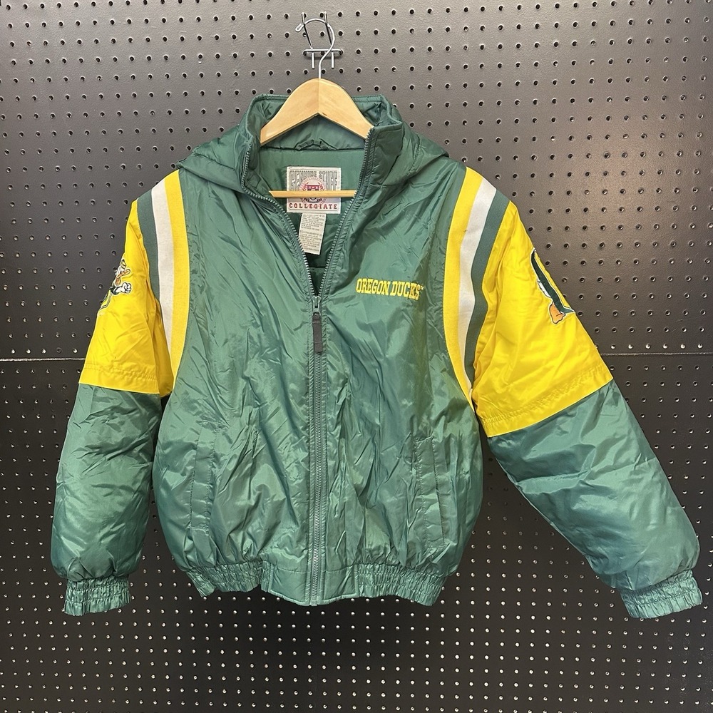 Vintage Genuine Stuff Collegiate Oregon Ducks Puffer Jacket‎ Women's Small